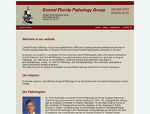 Tablet Screenshot of centralfloridapathology.com